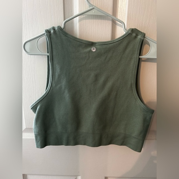 Green Padded Sports Bra - Picture 2 of 3